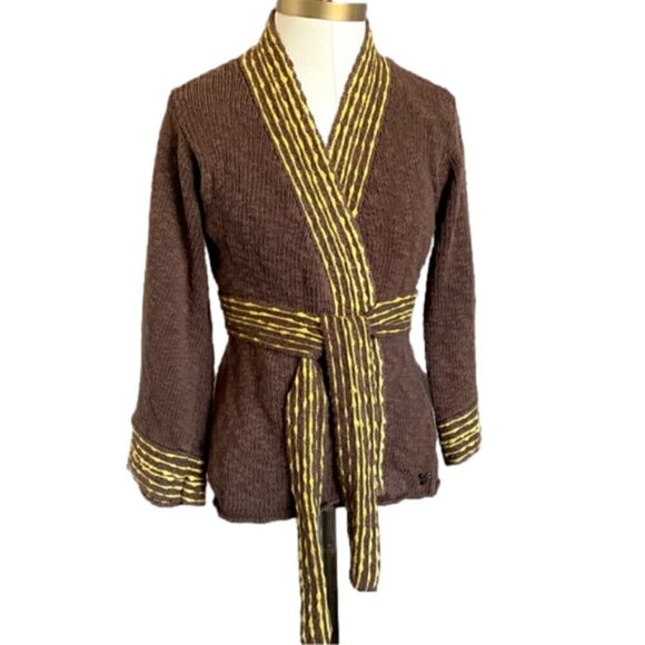 🛑 Aritzia TNA Wrap Kimono Style Tie Cardigan - S 🇨🇳 - Picture 1 of 11